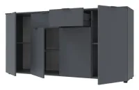 Комод 160х38х81 4 фасада 2 шухляды Графит Рон 7 Doros — Фото 4