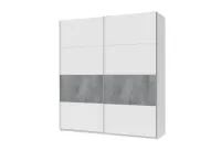 Шкаф-купе 220х60х240 G-Caiser Белый/Белый/Бетон 2 ДСП/4 части Doros — Фото 7