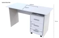 Офисный стол Т3 120х60х78 Белый/Белый Doros — Фото 2