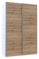 Шкаф-купе 160х60х240 G-Caiser Белый/Дуб Эвок 2 ДСП/3 части Doros — Фото 1