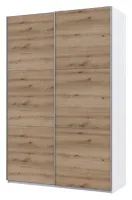 Шкаф-купе 160х60х240 G-Caiser Белый/Дуб Эвок 2 ДСП/3 части Doros — Фото 2