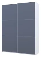 Шкаф-купе 180х60х240 G-Caiser Белый/Графит 2 ДСП/3 части Doros — Фото 3