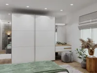 Шкаф-купе 220х60х240 G-Caiser Белый/Белый 2 ДСП/3 части Doros — Фото 1