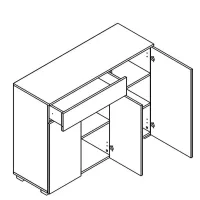 Комод KOM3D1S Ребека Gerbor — Фото 5