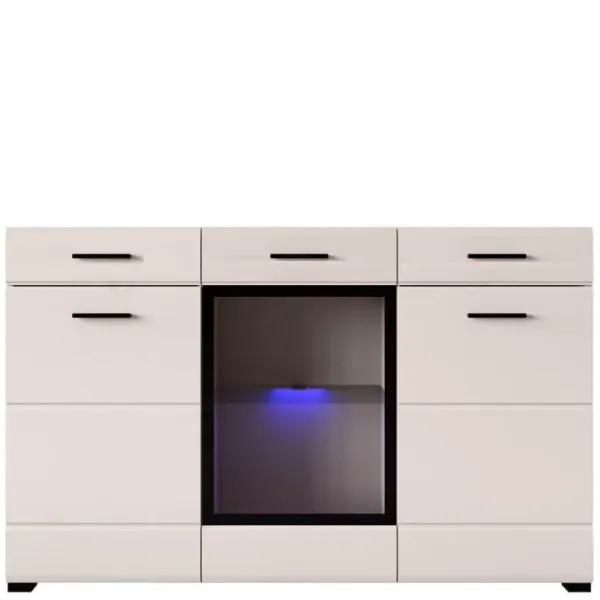 Комод KOM1W2D2S с подсветкой Кашемир Арктика BRW