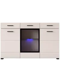 Комод KOM1W2D2S с подсветкой Кашемир Арктика BRW — Фото 1