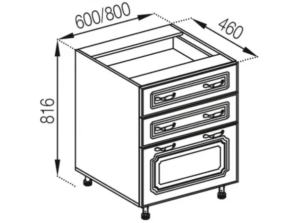 Н 60 3Ш (2+1) Favorit Валенсия МирМебели
