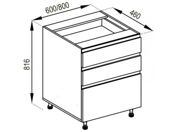 Н 80 3Ш (2+1) LUX Тина МирМебели