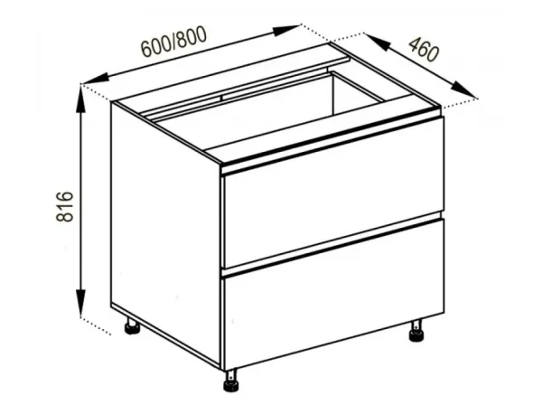 Н 80 Ш LUX Тина МирМебели