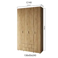 Шкаф С 140 Сота ДОМ — Фото 3