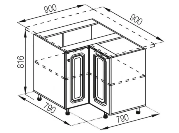 Н 90x90 Валенсия МирМебели