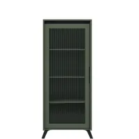 Витрина REG1W Зеленый дымчатый/Черный Лаундж BRW — Фото 1