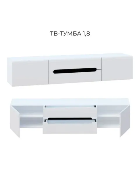 ТВ-тумба навесная 1.8 Бьянко МирМебели