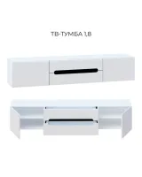 ТВ-тумба навесная 1.8 Бьянко МирМебели — Фото 1