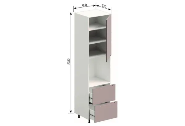 П 60 ДШ LUX (h-920) Зарина МирМебели