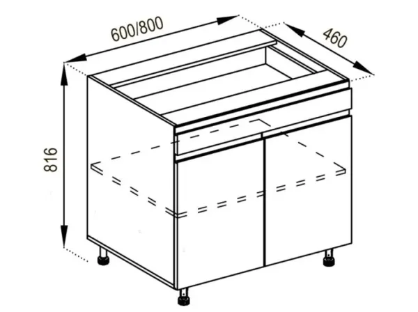 Н 60 ДШ LUX Тина МирМебели