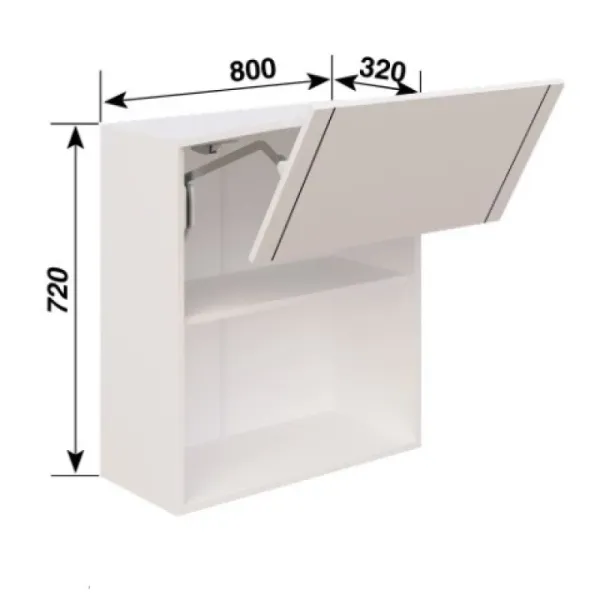 В 80 Б Free Fold LED Полоска МирМебели