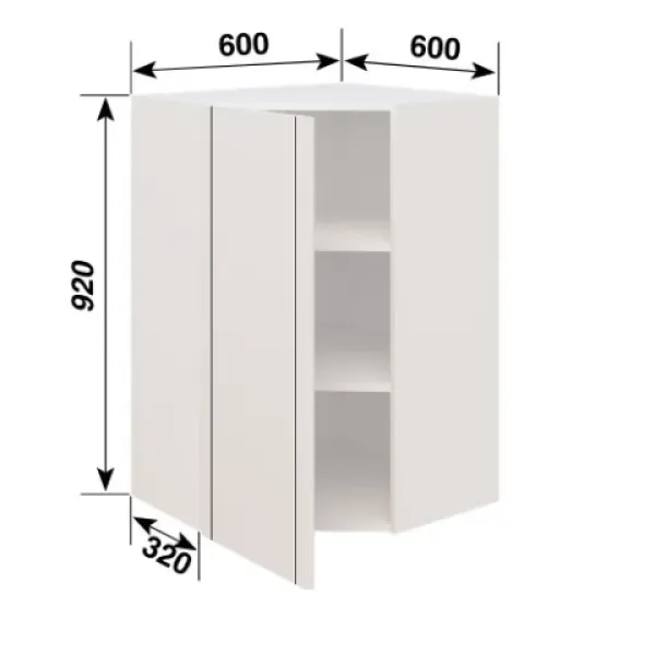 В 60x60 (h-920) Полоска МирМебели