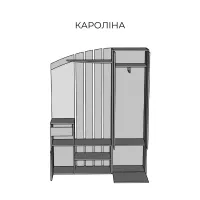 Прихожая Каролина Артвуд светлый/Пепельный МирМебели — Фото 3
