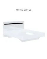 Кровать 160 Бьянко (каркас) МирМебели — Фото 1