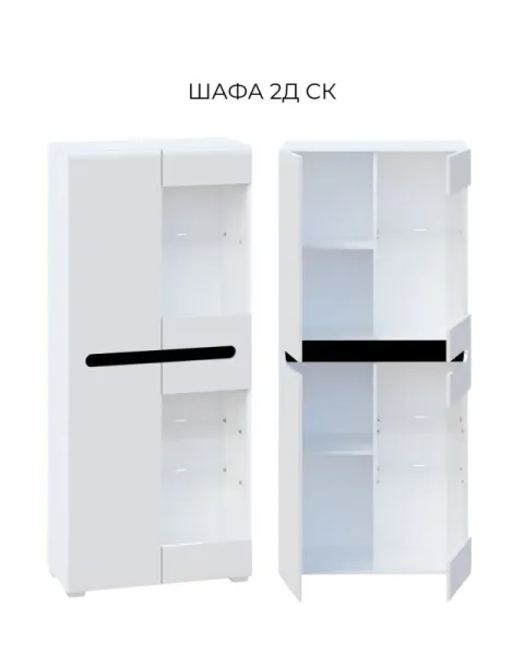 Шкаф 2Д Ск Бьянко МирМебели