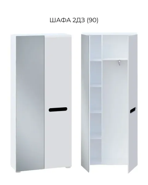 Шкаф 2ДЗ Бьянко МирМебели