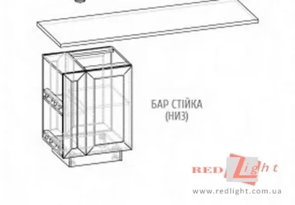 Гранд бар стойка низ Мебель Сервис