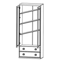 Витрина Монтана JWIT 2D2S 80 БРВ — Фото 6