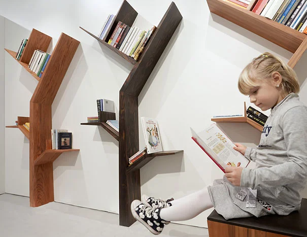 Книжные полки виды